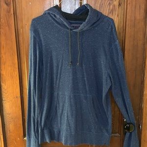 Thick blue longsleeve with hood